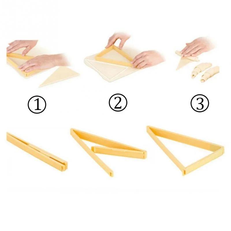 1pc Croissant Mold Bread Cutter Molds Sheep Horn Making Tool Roll Croissant Maker Baking Pastry Tool Kitchen Gadget Baking Tools