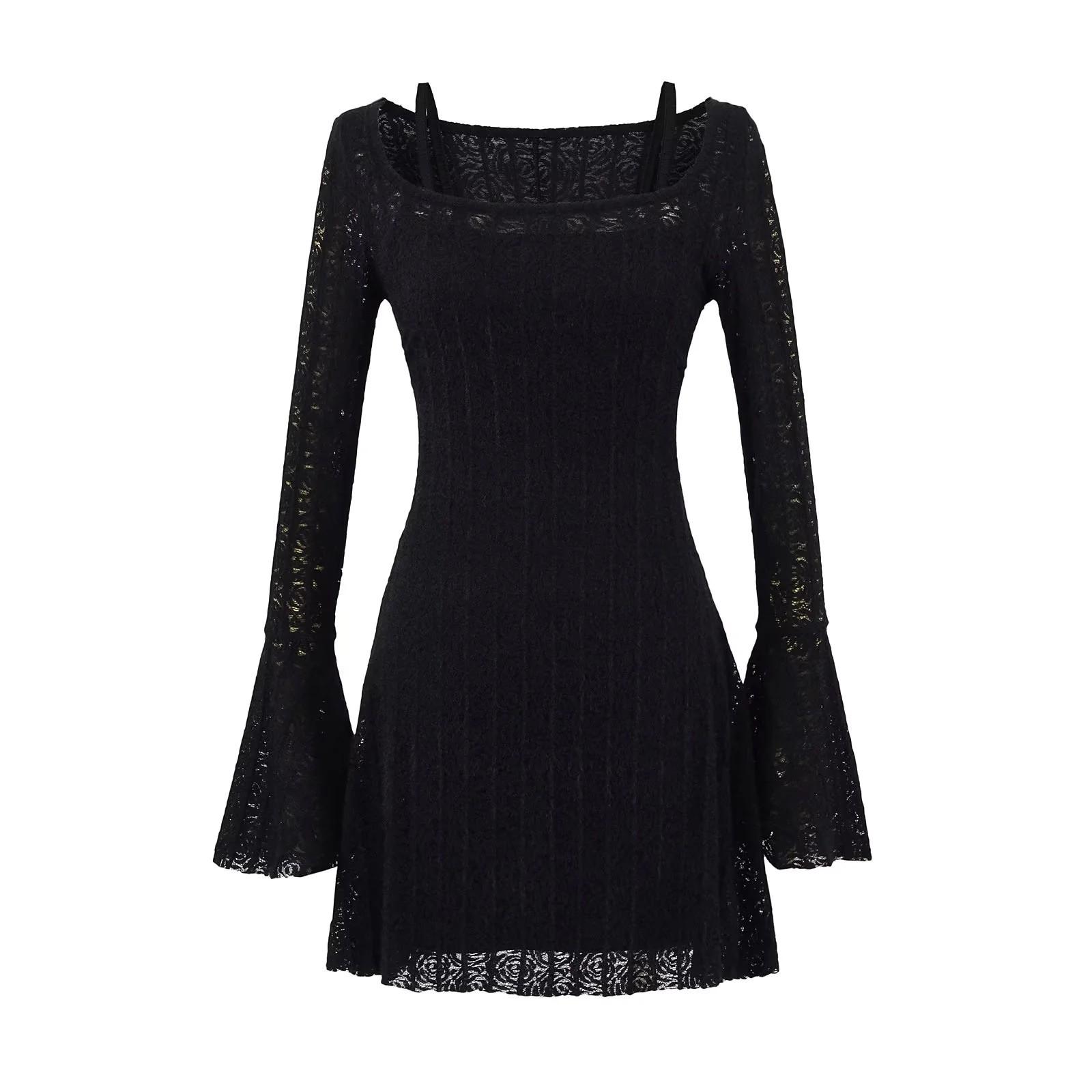 

French Pure Desire Thickened Lace Fishtail Dress - Women s 2025 Spring Collection Medium