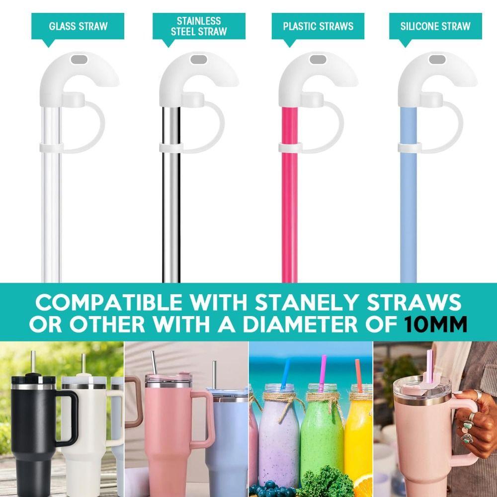 Drinking Straw Topper Accessories Anti Wrinkle Straw Covers for Stanley/Tumbler Cup