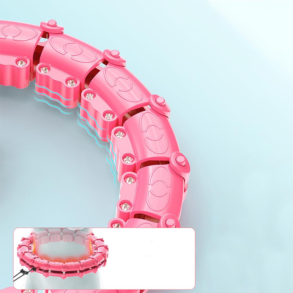 24 Knots Plus Size Weighted Hoop Infinity Fitness Weight Loss Detachable Hoops Smart Noiseless Hoop For Women 65Inch Max