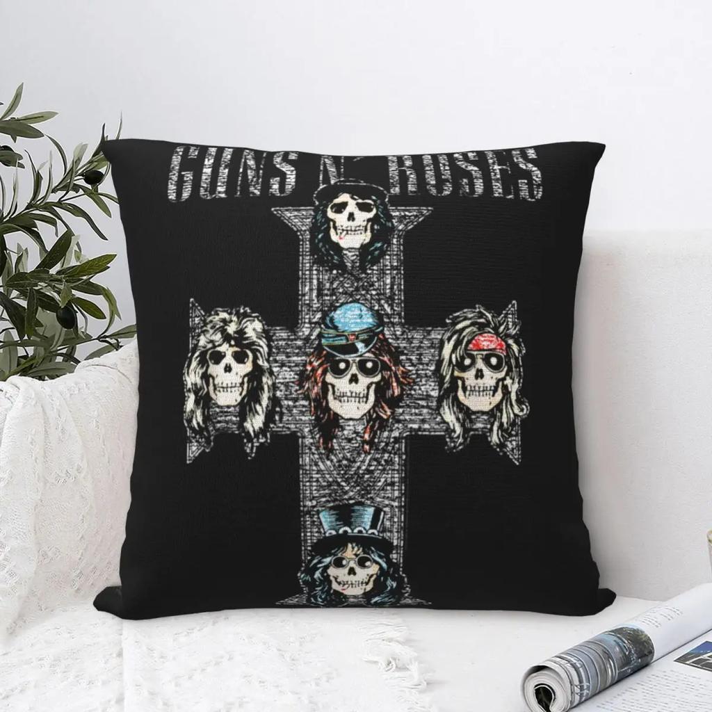 Guns N Roses Rock Roll Kissenbezug GNR Kissenbezüge Vintage Dekorative Kissenhülle für Zuhause