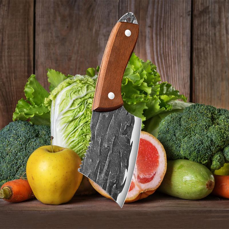 

Нож для разделки мяса из нержавеющей стали, нож для рыбы, кованый нож ручной работы, кухонный нож для обвалки мяса, нож для нарезки фруктов с деревянной ручкой
