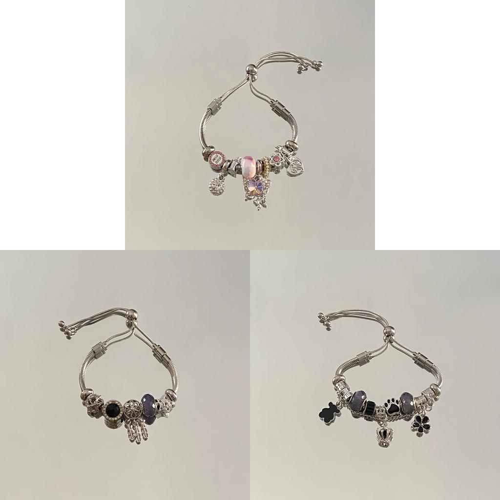 Stainless Steel Jewelry Bracelet With Butterfly Bow Design For Gift And Summer Wear
