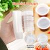 200-Piece PP Injection-Molded One-Piece Dressing Containers, Thickened, Leak-Resistant, Disposable, with Hinged Lids, Soy Sauce Dispensers, Mini Condi