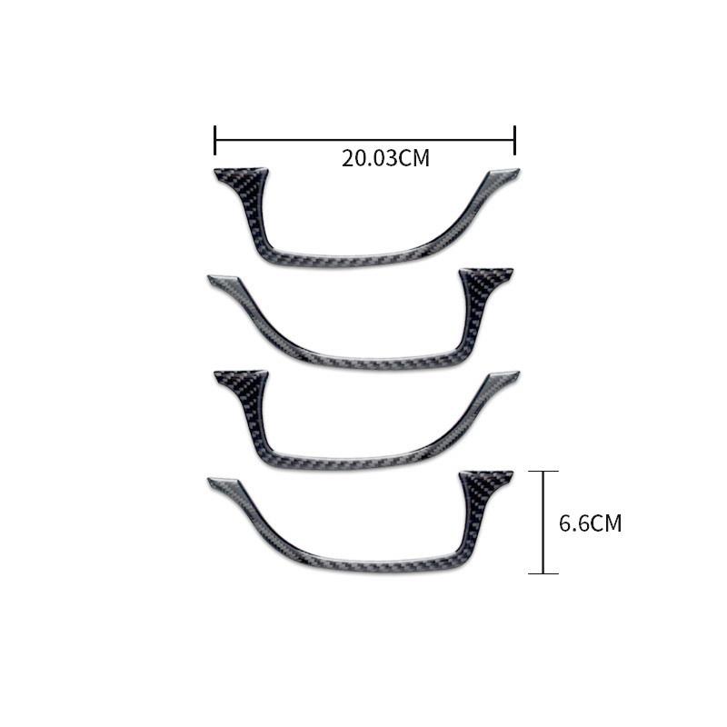 Car Door Handle Windows Control Panel Decorative Cover Trim Strips Carbon Fiber Sticker For Lexus NX200 Car Interior