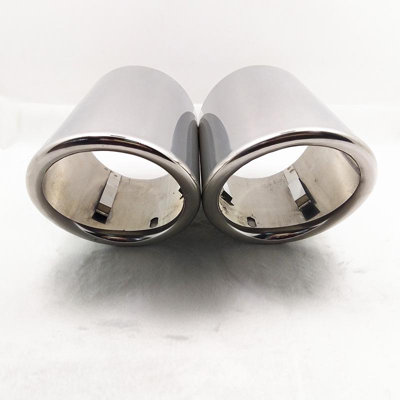 Silver Exhaust Muffler for 12-14 Malibu, Lynk & Co 02, Straight-Through Tailpipe