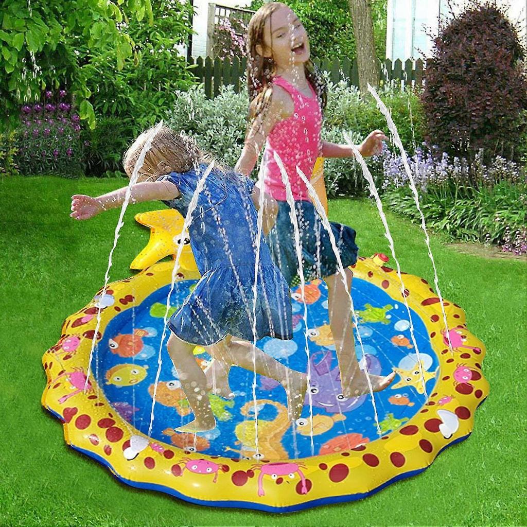 Sprinkler Pad For Kids With Thickened Pvc Material Eco-friendly And Durable For Outdoor Activities Backyards Beaches