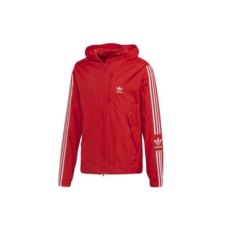 adidas originals Lock Up WB Cardigan Casual Sports Hooded Jacket Pink Red Fluorescence Men s FM3816 XL
