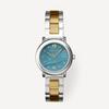 [RUMTTON] RUMTTON Round Blue Mother-of-Pearl Gold Combination Metal Watch Mare