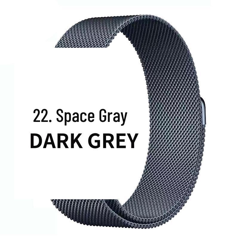 Compatible Stainless Steel Milanese Magnetic Band for Apple Watch Series 1-9 & SE.