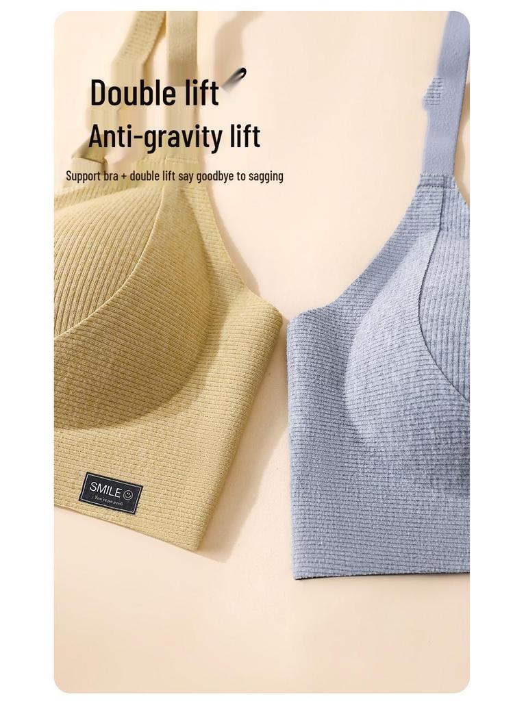 Anti-Gravity Mesh Lift Seamless Bra - Light, Thin, and Breathable with Side Support for Autumn and Winter