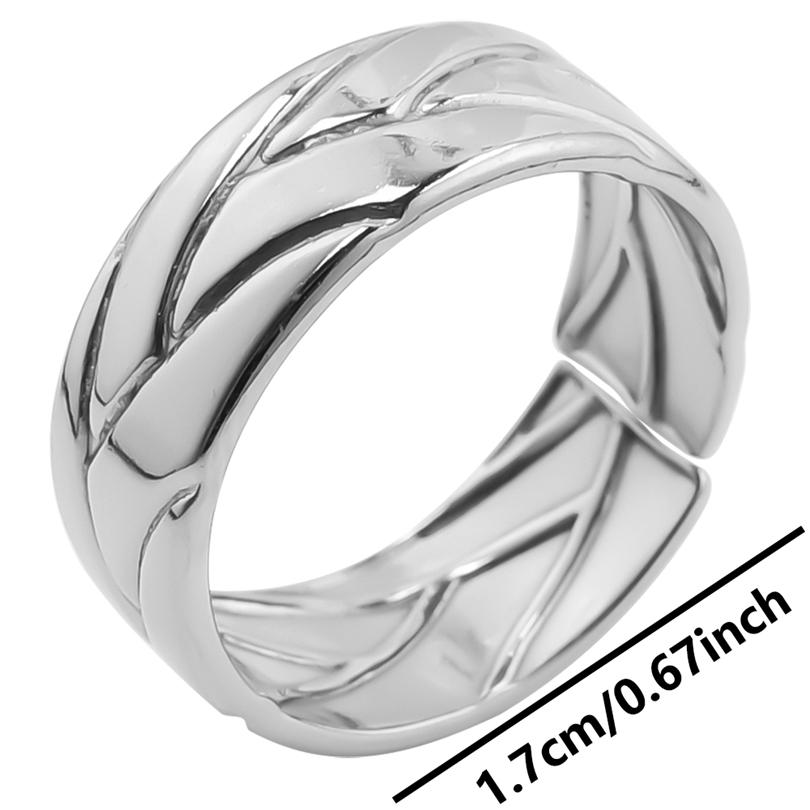 1/5/10pcs Mix Stainless Steel Rings For Women Men Accessories Heart Star Moon Amulet Open Adjustable Ring Vintage Jewelry Anillo