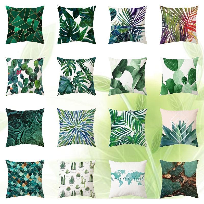 Bedruckte wasserdichte Gartenkissenbezüge Perfekt für Outdoor-Sofadeko 45x45cm