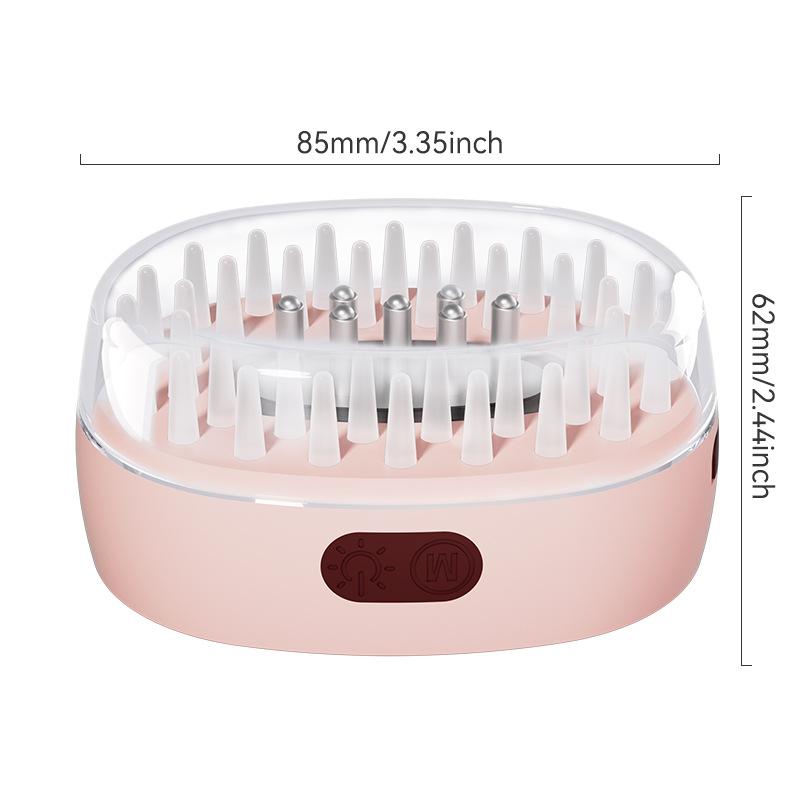 

Электрический вибрационный массажный гребень для жидкого направляющего средства, аппликатор лекарственных средств для кожи головы, инструмент для ухода за головой, семицветный светотерапевтический гребень для жидкого направляющего средства для волос розов