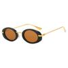 Retro Oval Sunglasses for Women Fashion Luxury Vintage Round Shades UV400 Protection Trending Sun Glasses
