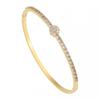 Micro Pave Zircon Adjustable Open Cuff Bracelet Butterfly Clover Star Fine Jewelry Women
