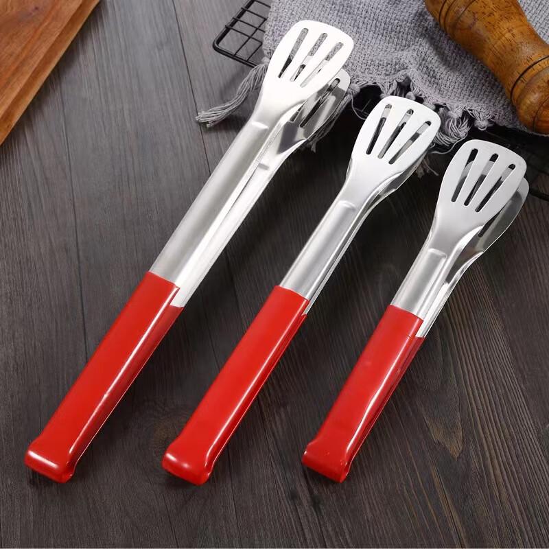 Stainless Steel BBQ Kitchen Food Tongs