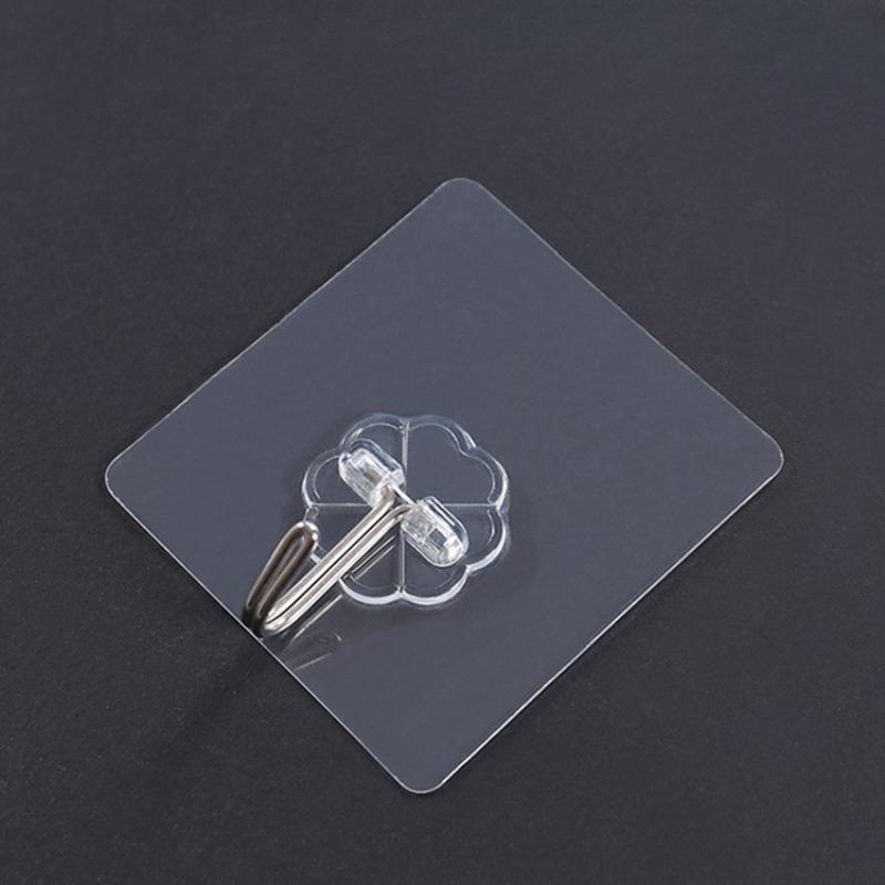 Adhesive Transparent Hook, Kitchen Adhesive Hook, Seamless Wall, Bathroom Wall Hanging, Nail-free Hook, No Need To Drill Holes