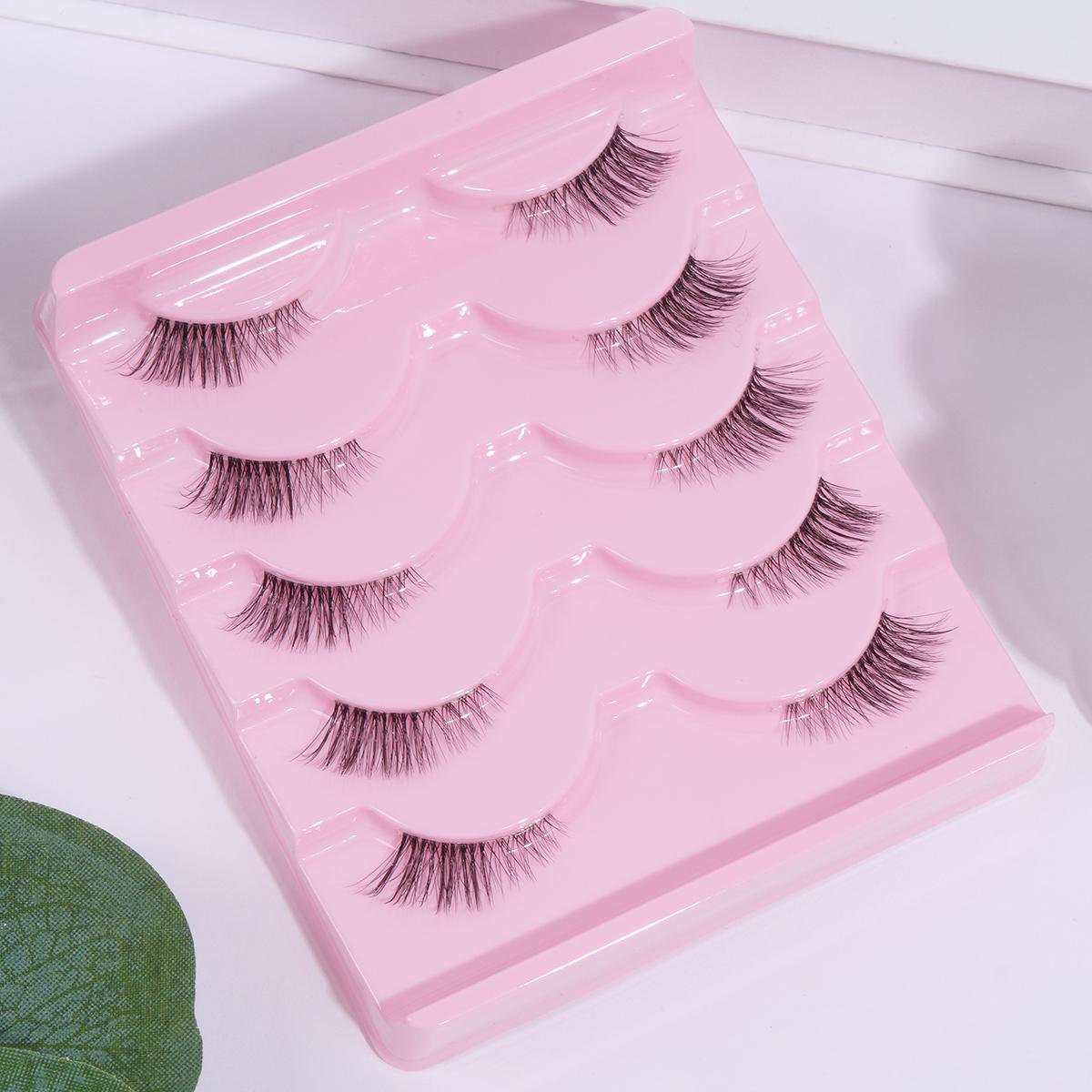 5 пар полунакладных ресниц манга — фото 7