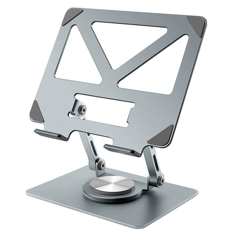 1 Pieza Soporte para Tablet Giratorio 360° Escritorio Elevación de Altura Almacenamiento Plegable Pintura Adecuado para Soporte para Tablet Ipad Máquina de Aprendizaje
