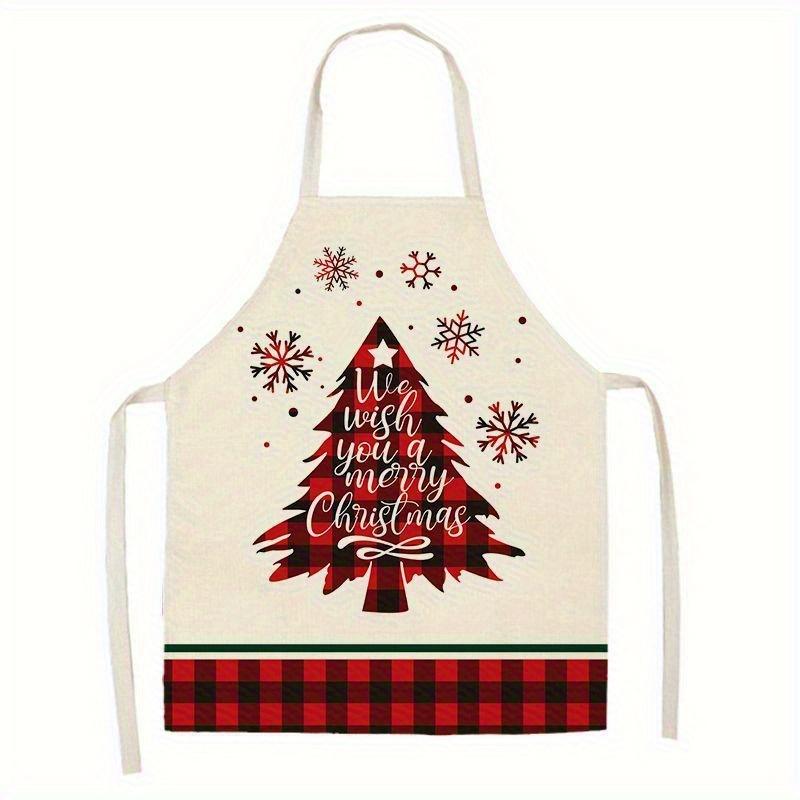 

Christmas Apron Set with Santa, Tree & Reindeer Designs, Various Sizes, Perfect for Festive Cooking and Holiday Parties 38X47cm