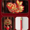 Creative Lucky Character Hanging Ornaments Reusable Spring Festival Pendant  Chinese New Year