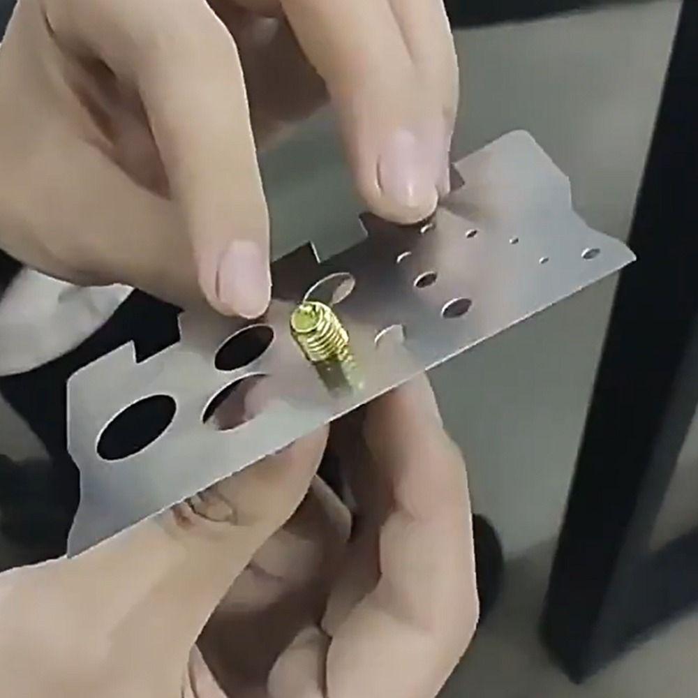 Space Saving Thread Checker 304 Stainless Steel Gauge Ruler Screw Measurement Ruler  Home Use