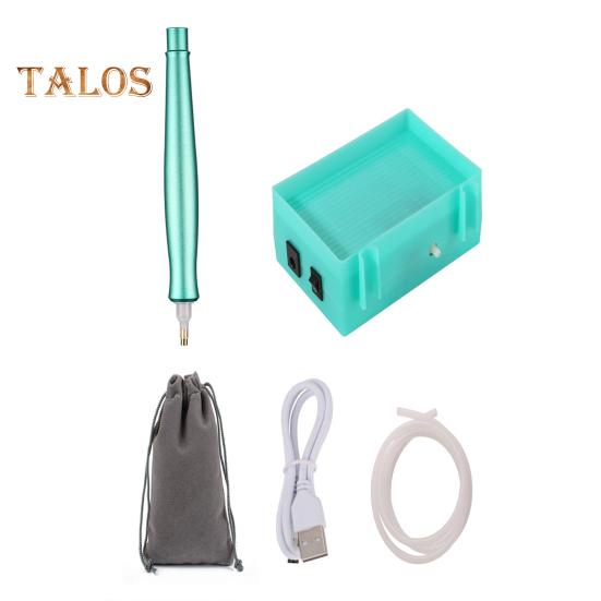 Elektryczny diamentowy długopis do malowania artystycznego Zestawy diamentowych długopisów do malowania próżniowego Akcesoria do malowania diamentowego Długopis do ładowania diamentowego narzędzia artystycznego z tacką do przechowywania