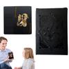 Set di 1 carte da poker placcate in lamina nera di alta qualità, carte da gioco impermeabili, collezione in edizione limitata, regalo creativo magico da poker