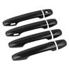 Exterior Door Handle Cover Trim Carbon Fiber Style Decor Molding Set Replacement for Subaru Legacy