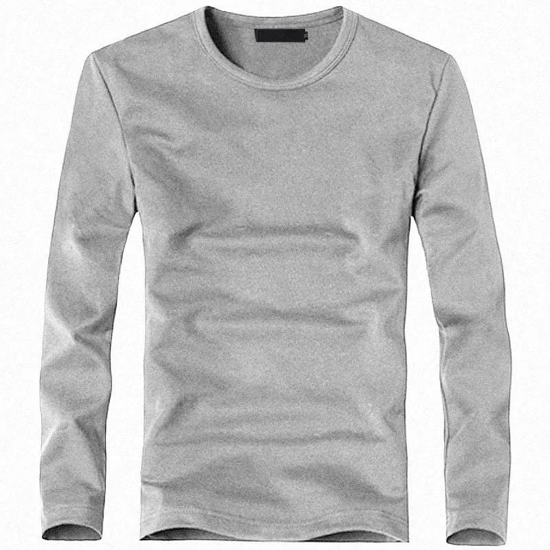 Elastic Mens T-Shirt V-Neck Long Sleeve Men T Shirt for Male T-Shirts Man Clothing TShirt Solid Color Tops Tees
