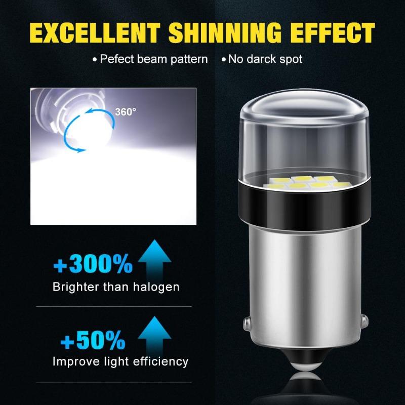 1Pc P21/5W Led 1157 High Bright Car Light BAY15D 1156 P21W Ba15S żarówka R5W R10W 3030SMD Auto uniwersalny kierunkowskaz cofania hamulec biały DRL DC 12V