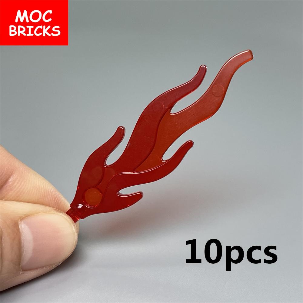 Non-Toxic Moc Bricks Flame Feather Fire 85959 6126 64647 Building Blocks Figure Diy Toys For Children Dolls Gifts