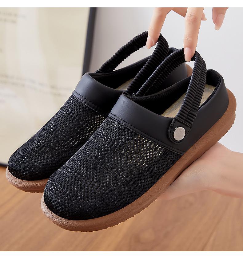 Breathable Cotton Linen Slip-On Summer Slippers for Women – Casual, Stylish, and Comfortable Outdoor Shoes for Moms.
