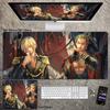 Hohe Auflösung ONE PIECE Leder-Mauspad Luffy Schreibtisch-Pad Rutschfest Wasserdichtes Mauspad Übergroß Jungen Animation E-Sport Spiel Tastatur-Pad