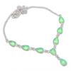 Naturlig Eldopal Ädelsten 925 Sterling Silver Smycke Halsband 18" ASN-5918