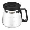 Coffee Pot Style Heatproof Glass Mug Outdoor Adventures 16 Oz Capacity Elegant Design Straw-Type Lid For Hot Beverages