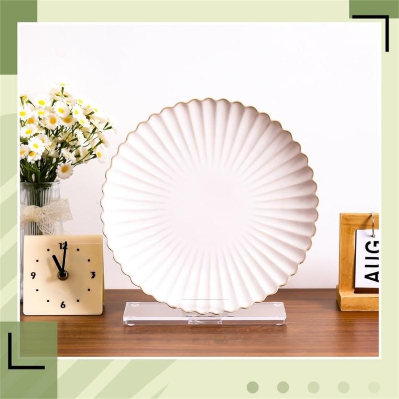 Elegant Acrylic Photo Holder Minimalists Design Easel Rack with Nonslip Pad for Showcasing Art At Living Room or Office