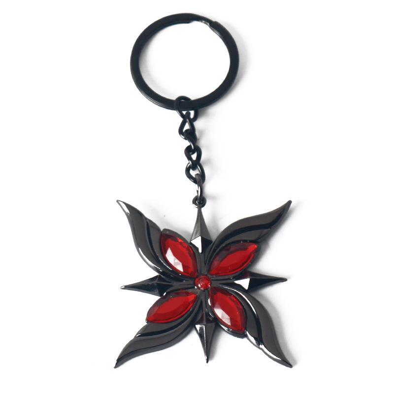 Genshin Impact Xiao & Tartaglia Mask Keychain, Venti & Hu Tao Pendant Necklace, Anime Accessories