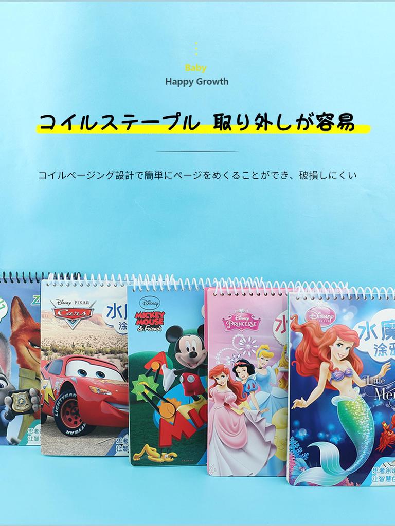 AAGWW Water Coloring Book for Draw with Just Anime Drawing Toddler Gift for Holidays and Birthdays Kids, Water, Reusable, Self-Recovering, Design,