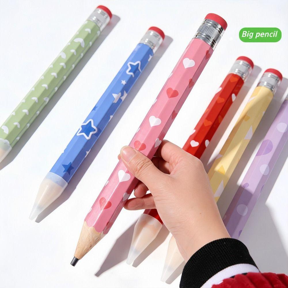 Wooden Big Pencil 34CM Giant Pencil Funny Stationery Pencil  Students
