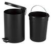 [BLKP] PEARL METAL Slow-Closing Pedal Bin, 12L, Limited Edition, Matte Black, N-7817