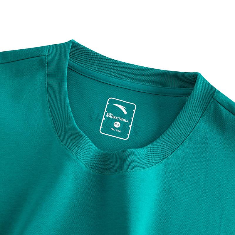 Anta Campus Basketball Knitted Short Sleeve T-Shirt Unisex Tops 152531129-2