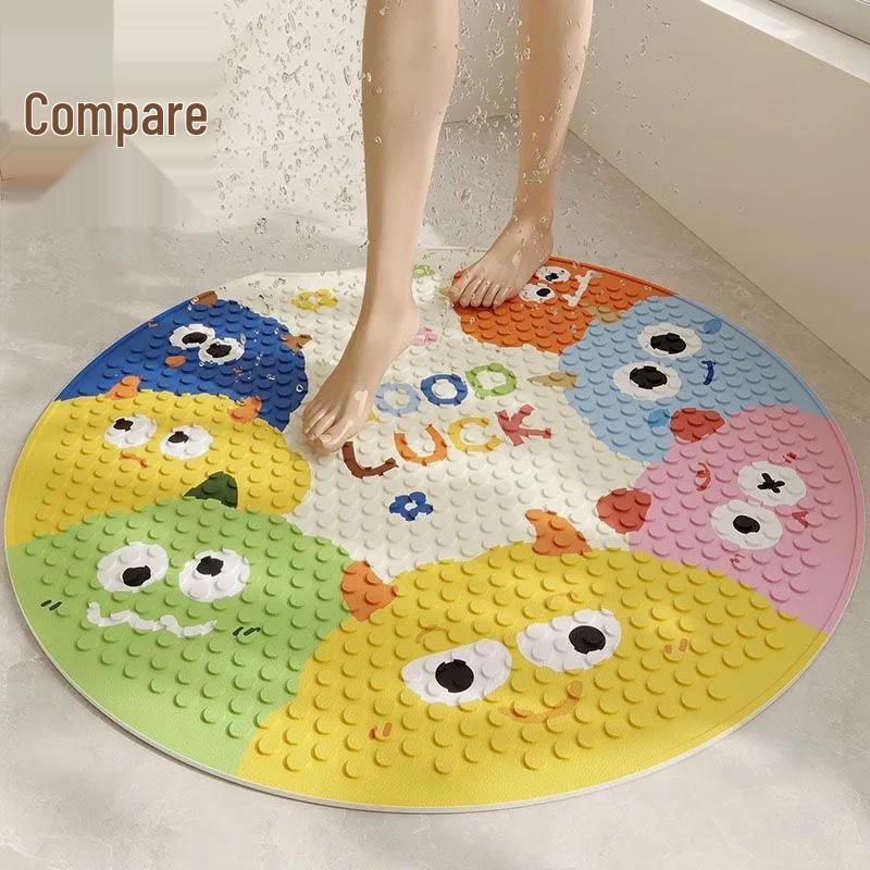 Tappetino da Bagno Antiscivolo a Cartoni Animati per Bambini - Tappetino per Piedi Antiscivolo con Ventose