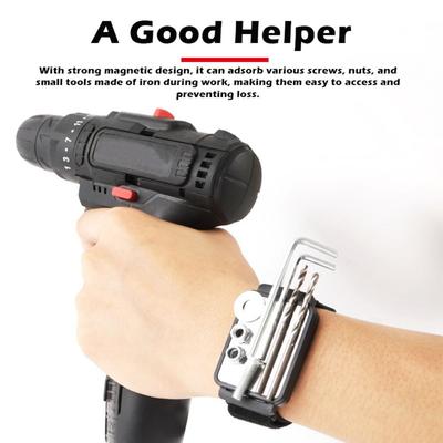 Strong Magnetic Magnetic Tool Wrist Strap Newly Upgraded Portable Magnetic Screws Holder Toolkit Belt Holding Screws