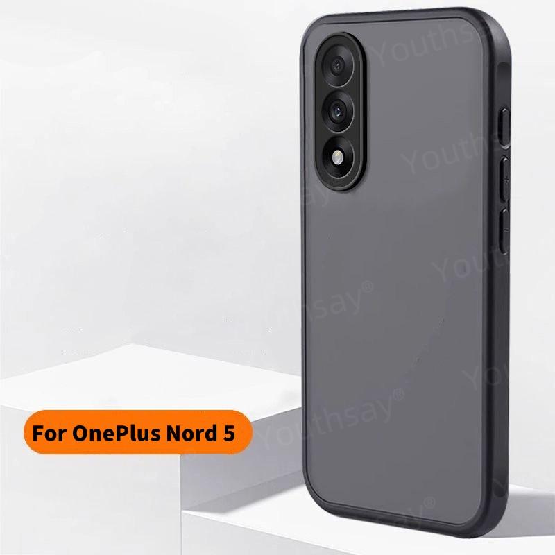 For OnePlus Nord 5 Case OnePlus Nord 5  Funda Coque Matte Transparent PC Shockproof TPU Edge Clear Phone Cover OnePlus Nord 5