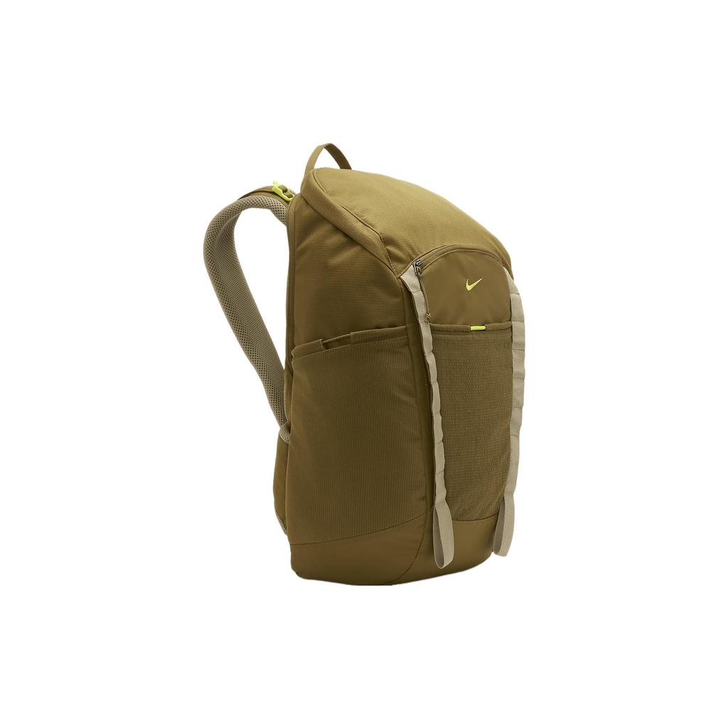 New Nike Fabric Backpack Unisex High Rise Cannon Olive Green/Olive Green/Atomic Green DJ9677-368