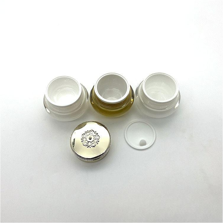 Acrylic Crown Lid Cream Jar 5g 8g 10g 20g 30g 40g, Empty Cosmetic Container for Luxury Face Cream & Eye Cream