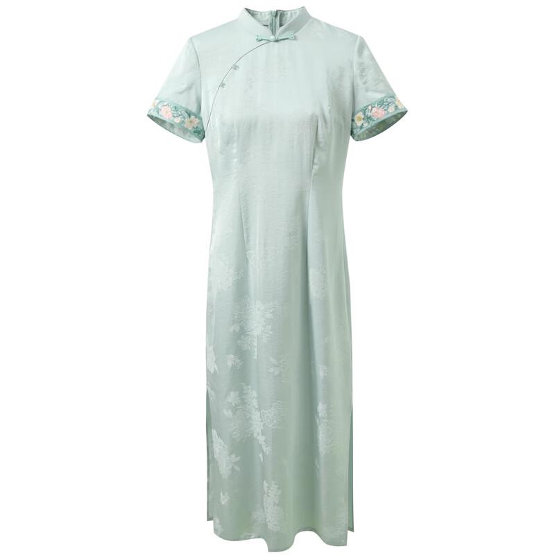 Sancai New Chinese Style Cheongsam Long Dress