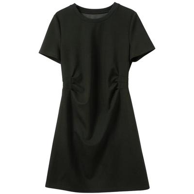 Sancai Women's A-Line Little Black Dress with Shawl